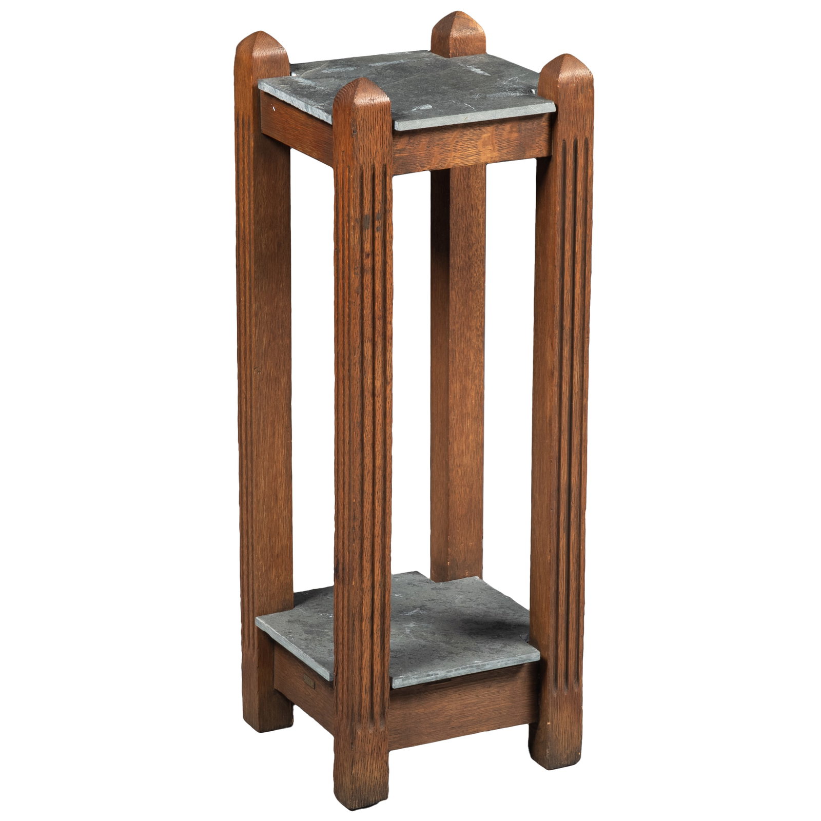 Mission Oak Umbrella Holder (1 of 4)