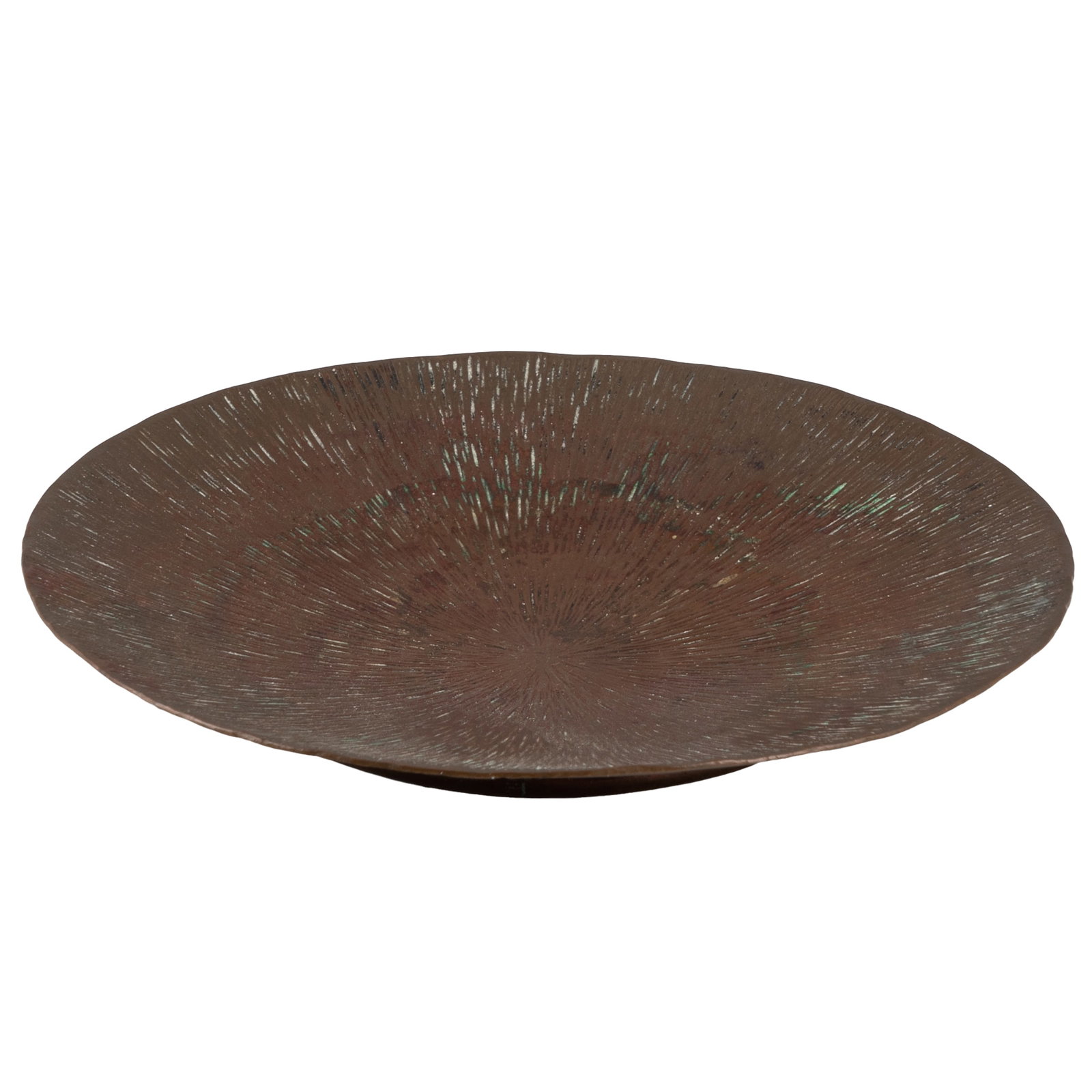Harry Lester Dixon Radial Hammered Copper Tray (1 of 4)