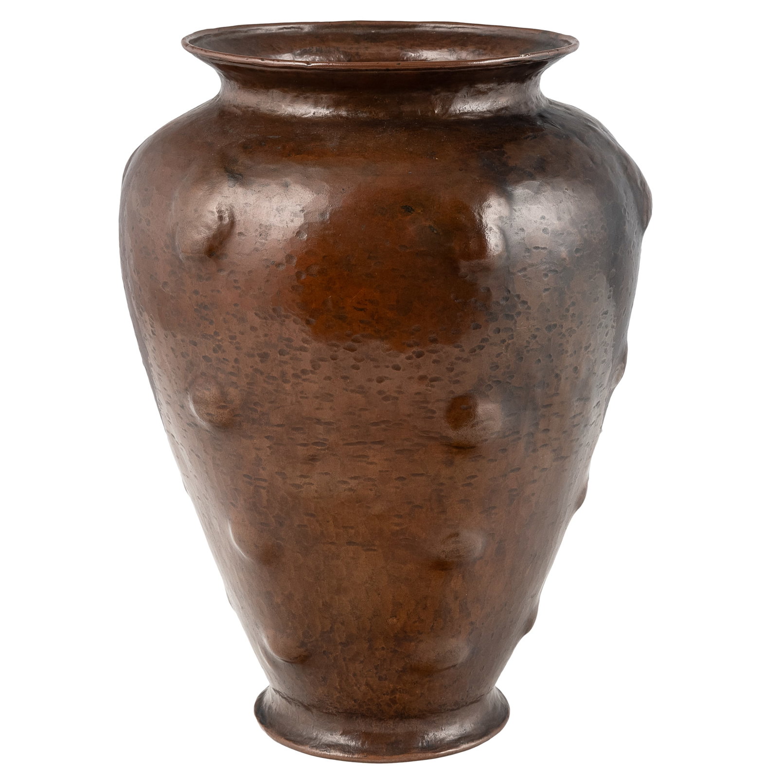 Arts & Crafts Style Hammered Copper Vase (1 of 6)