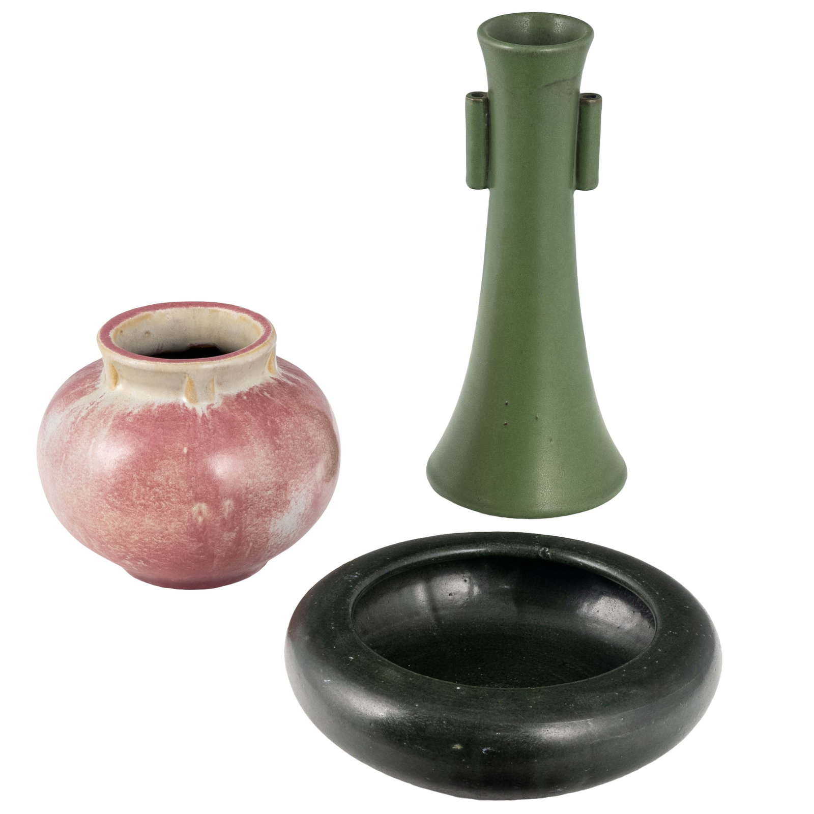 Group of Unmarked Arts & Crafts Pottery Vases (1 of 6)