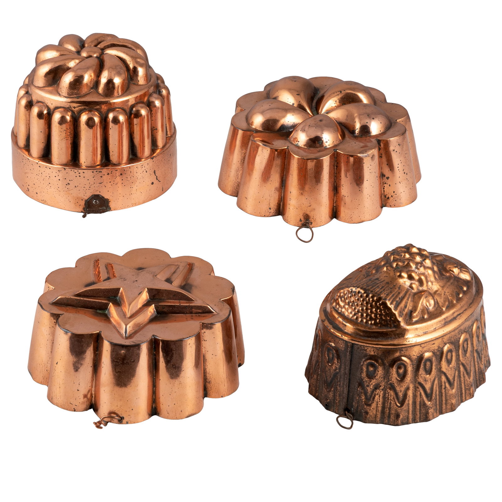 Four Copper Molds - 2