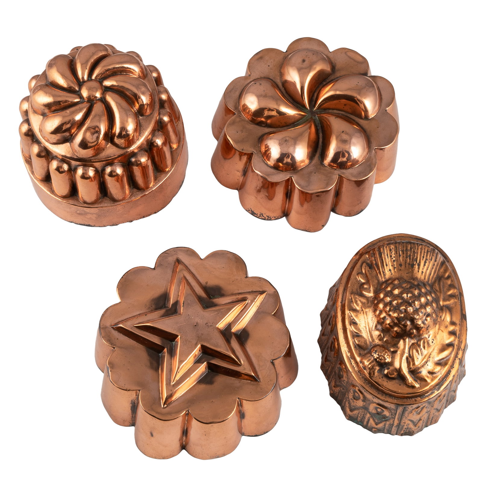 Four Copper Molds - 3