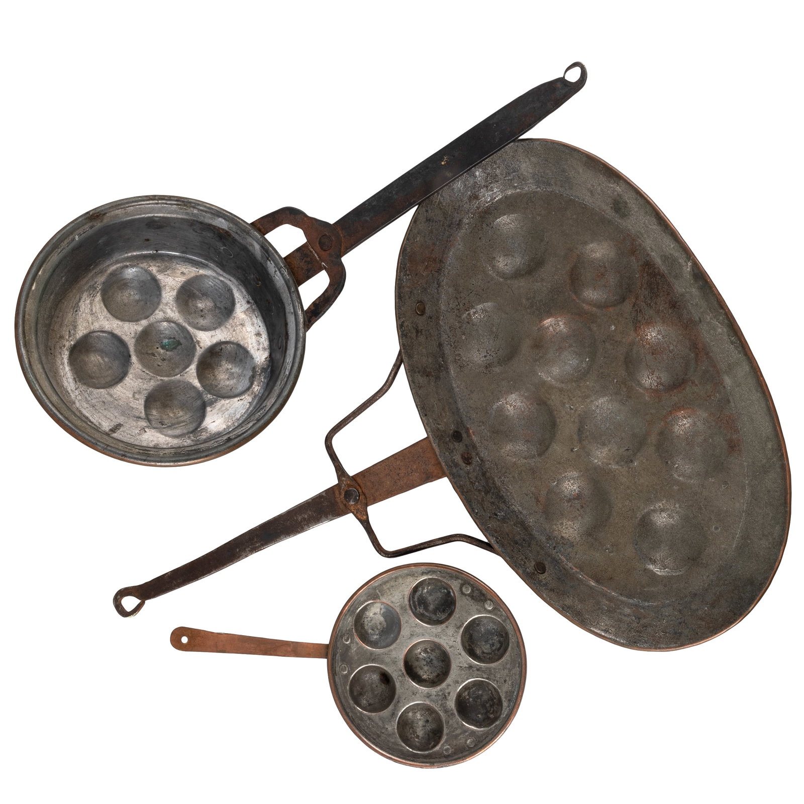Three European Copper Escargot Pans (1 of 3)