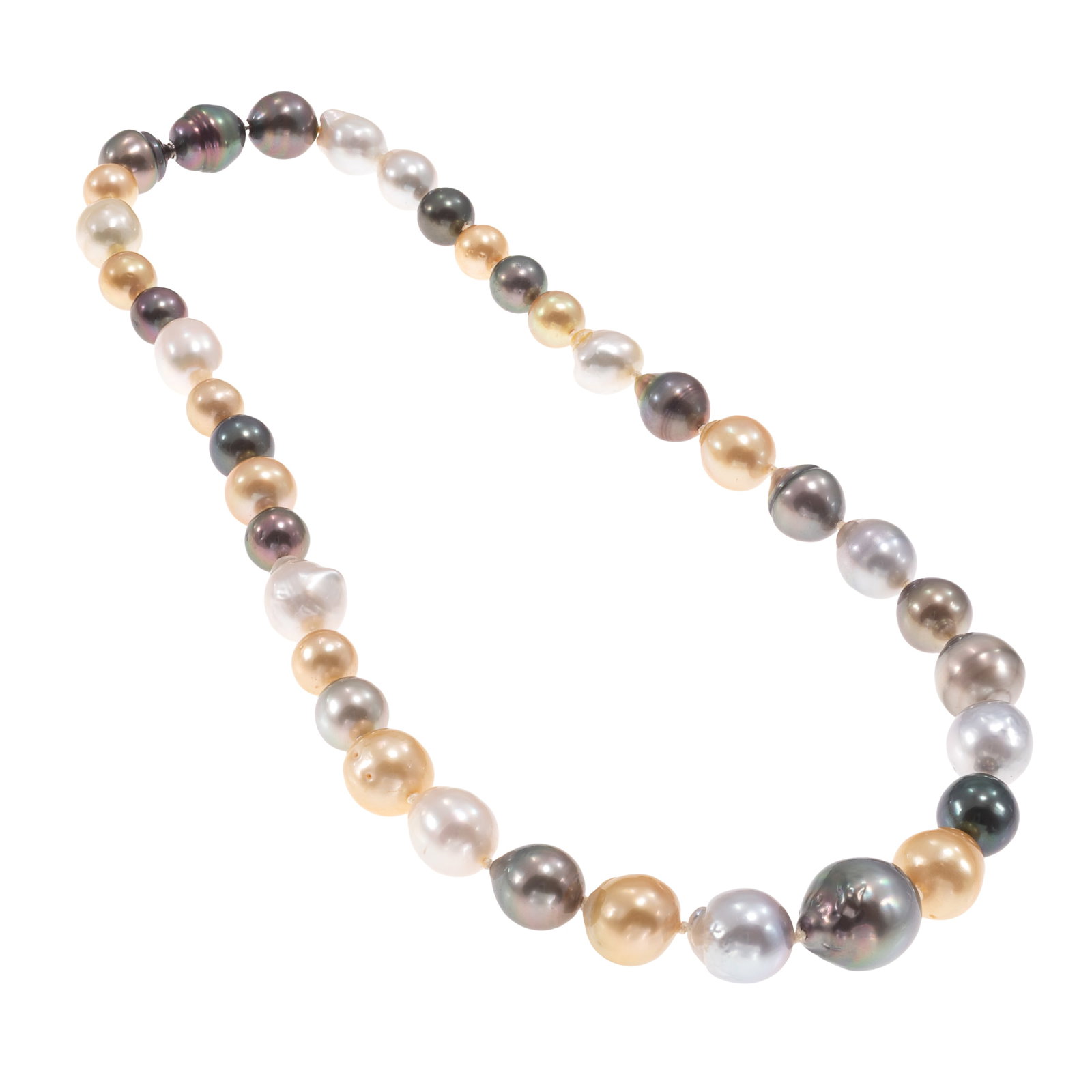 Multi-Colored South Sea Cultured Pearl Necklace (1 of 4)