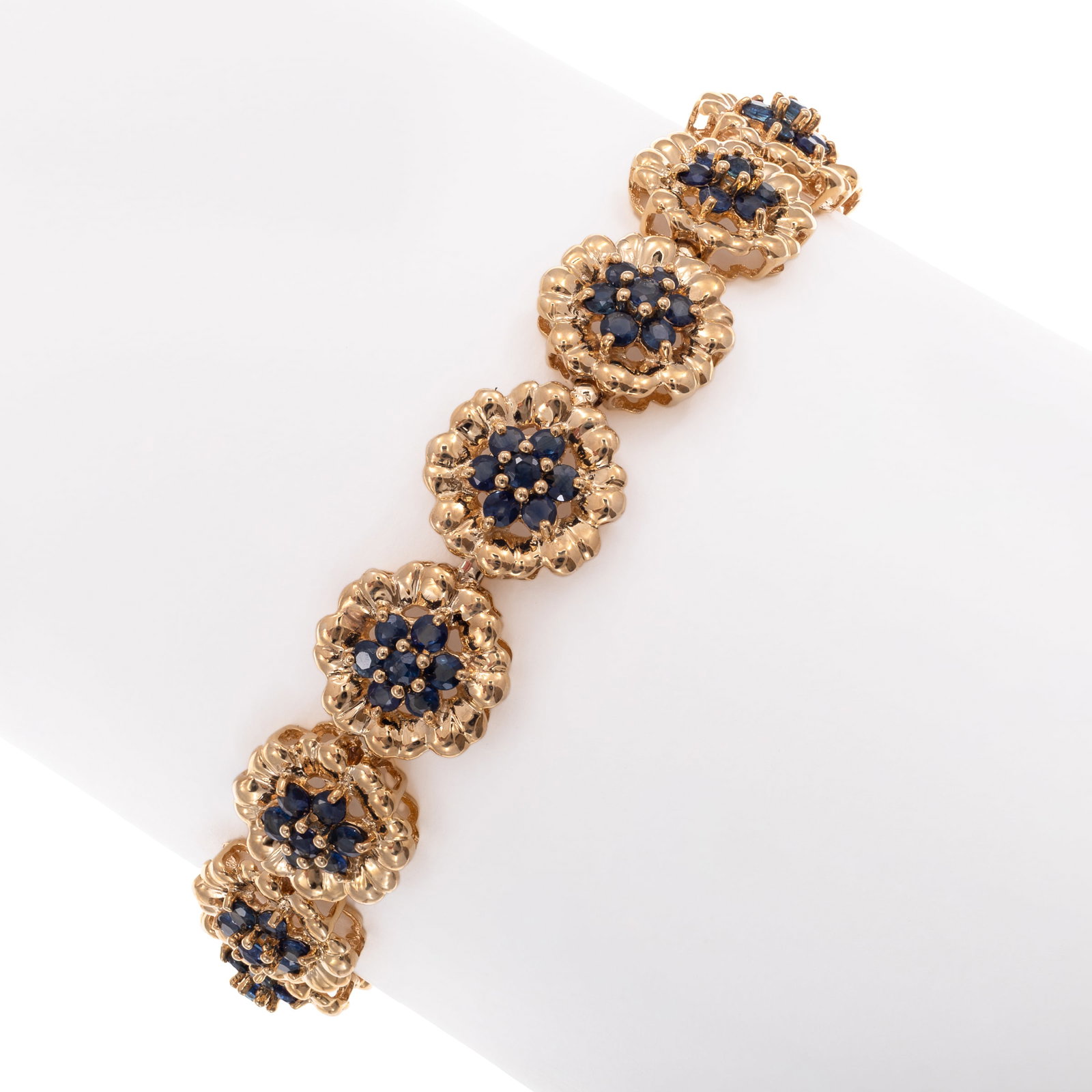 Sapphire, 14k Yellow Gold Bracelet (1 of 4)