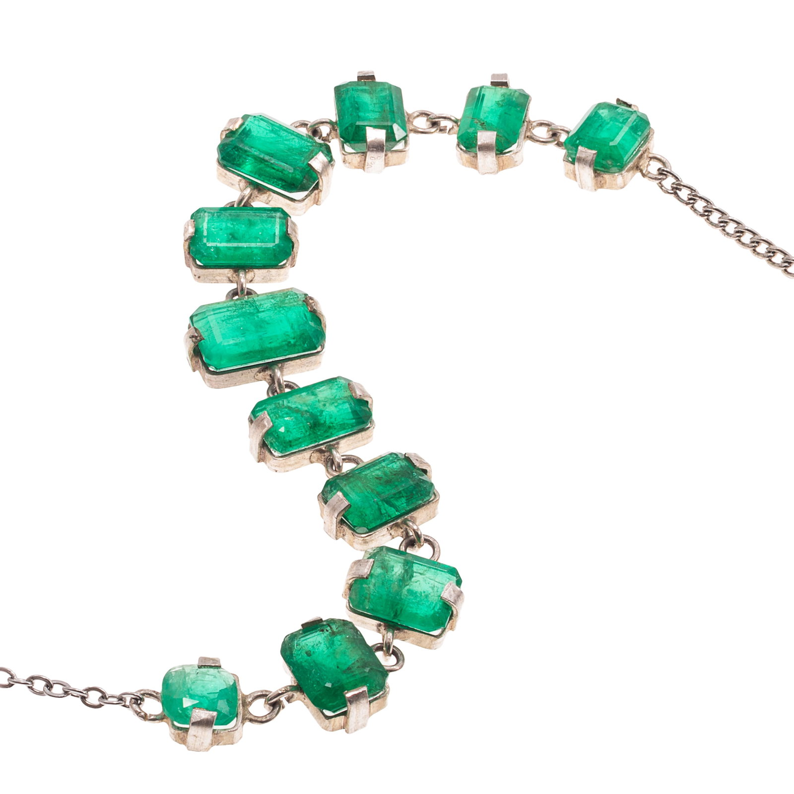 Graduated Emerald Bracelet
