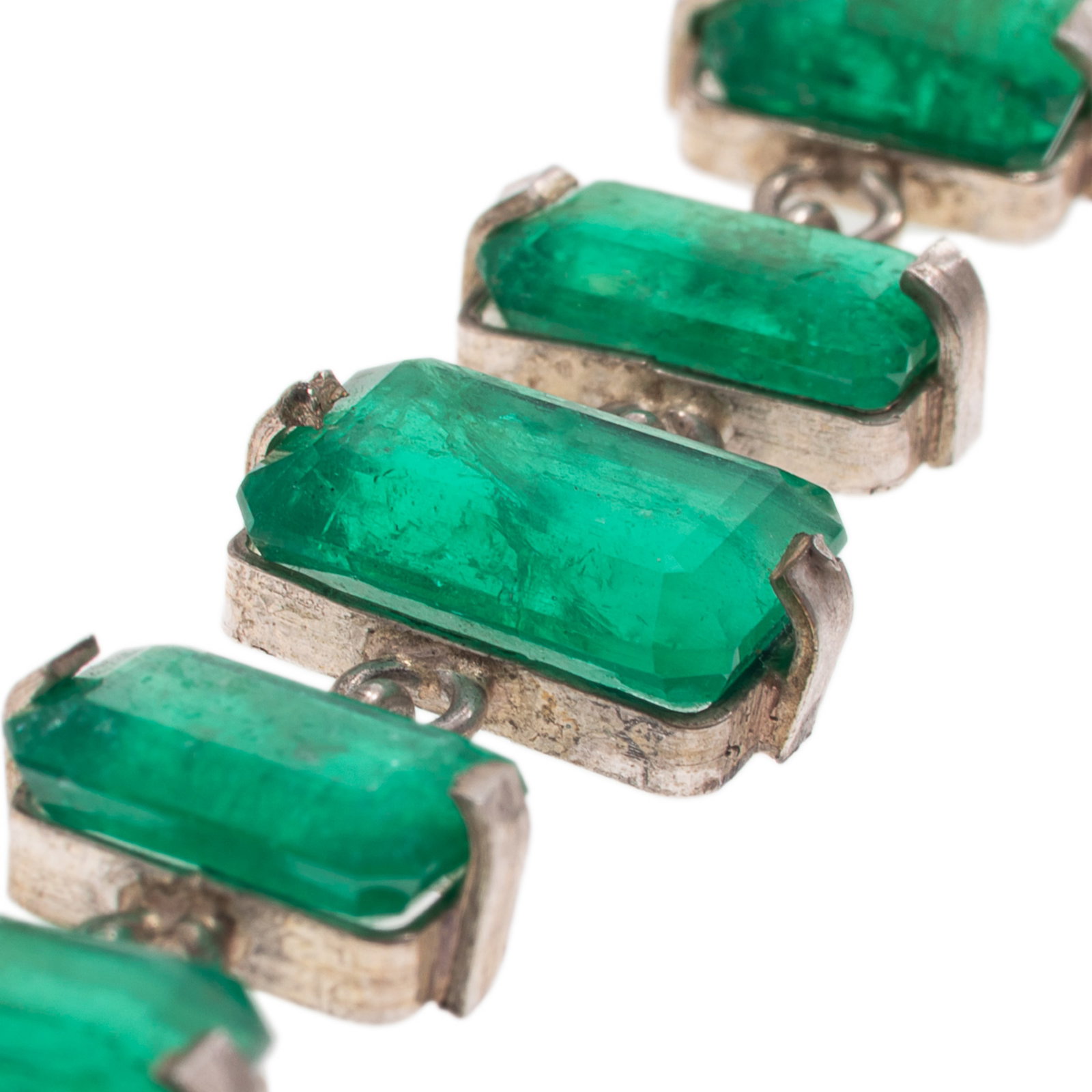 Graduated Emerald Bracelet - 5