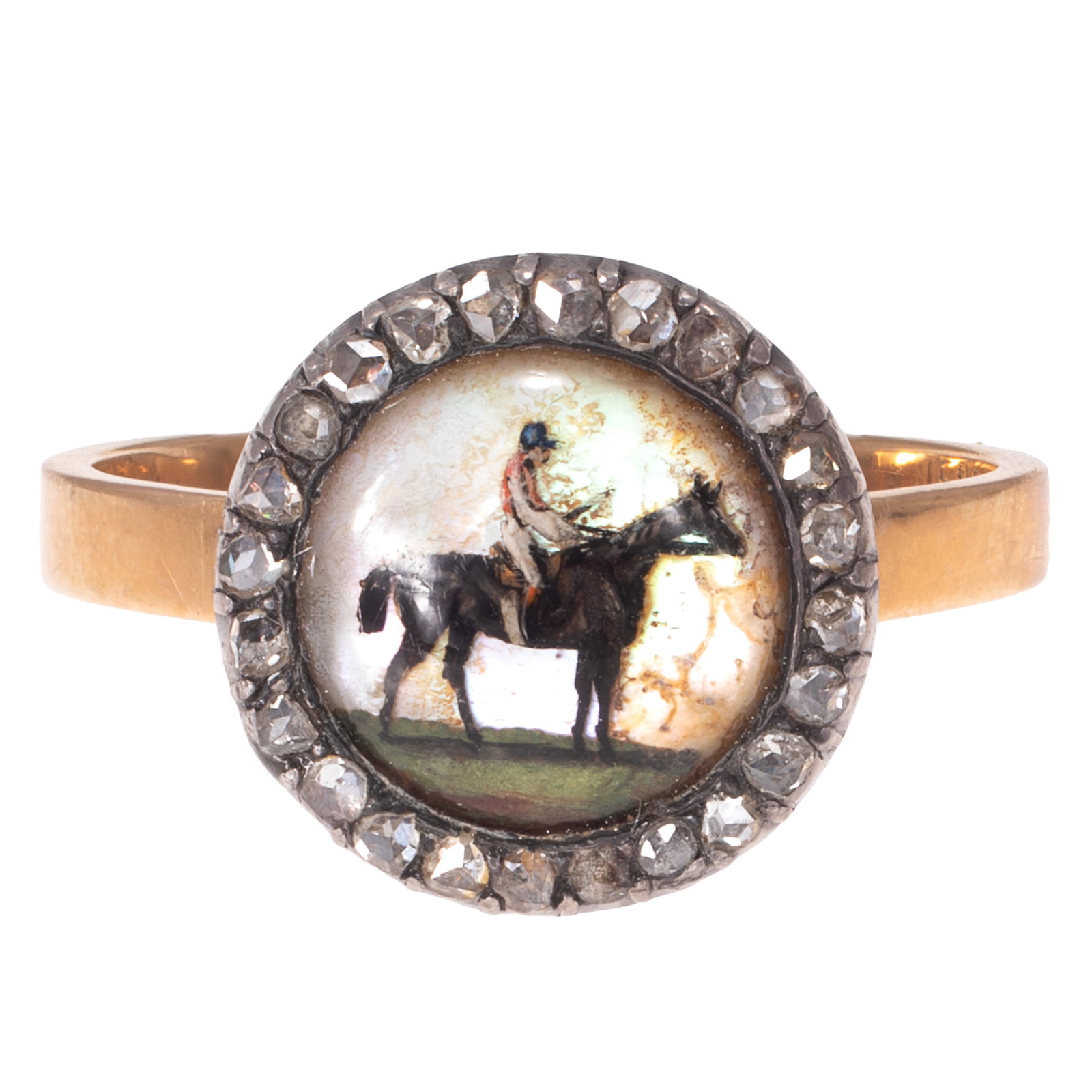 Reverse Crystal, Diamond, 14k, Silver Ring - 2