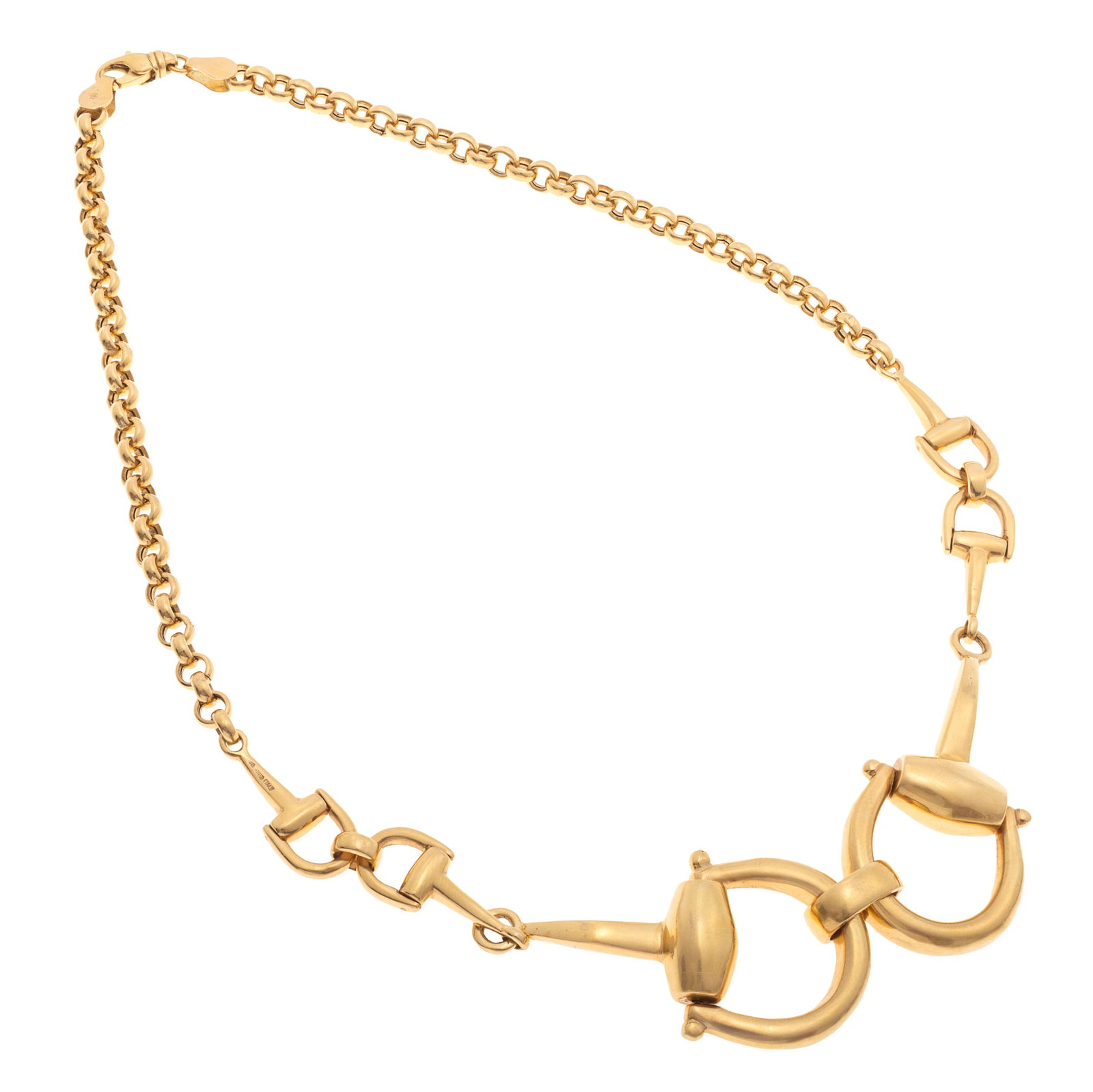 18k Yellow Gold 'Horse Bit' Necklace (1 of 4)