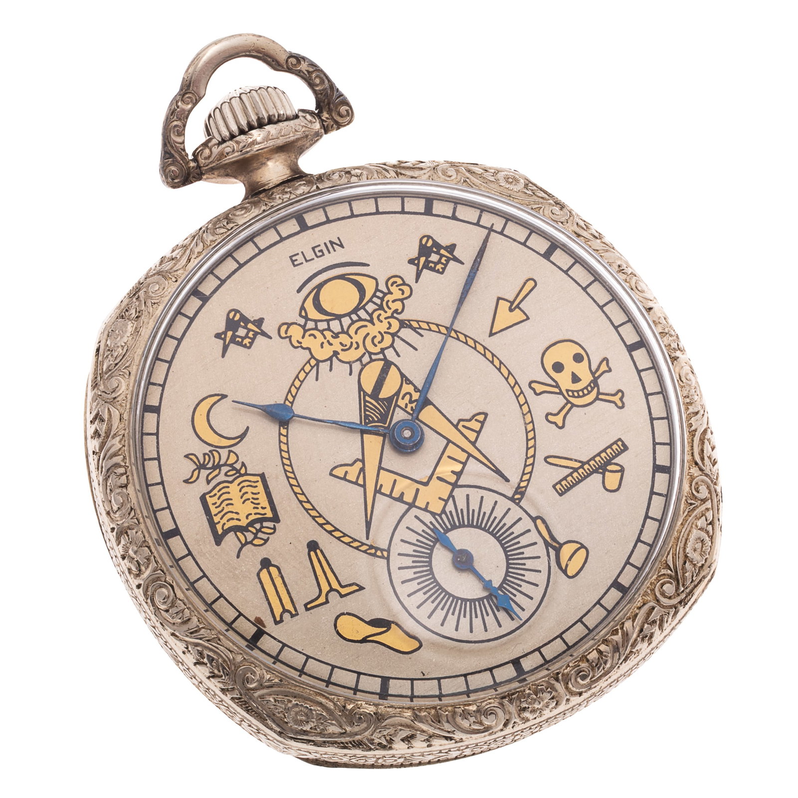 Elgin Masonic Dial, Gold-Filled Pocket Watch (1 of 5)