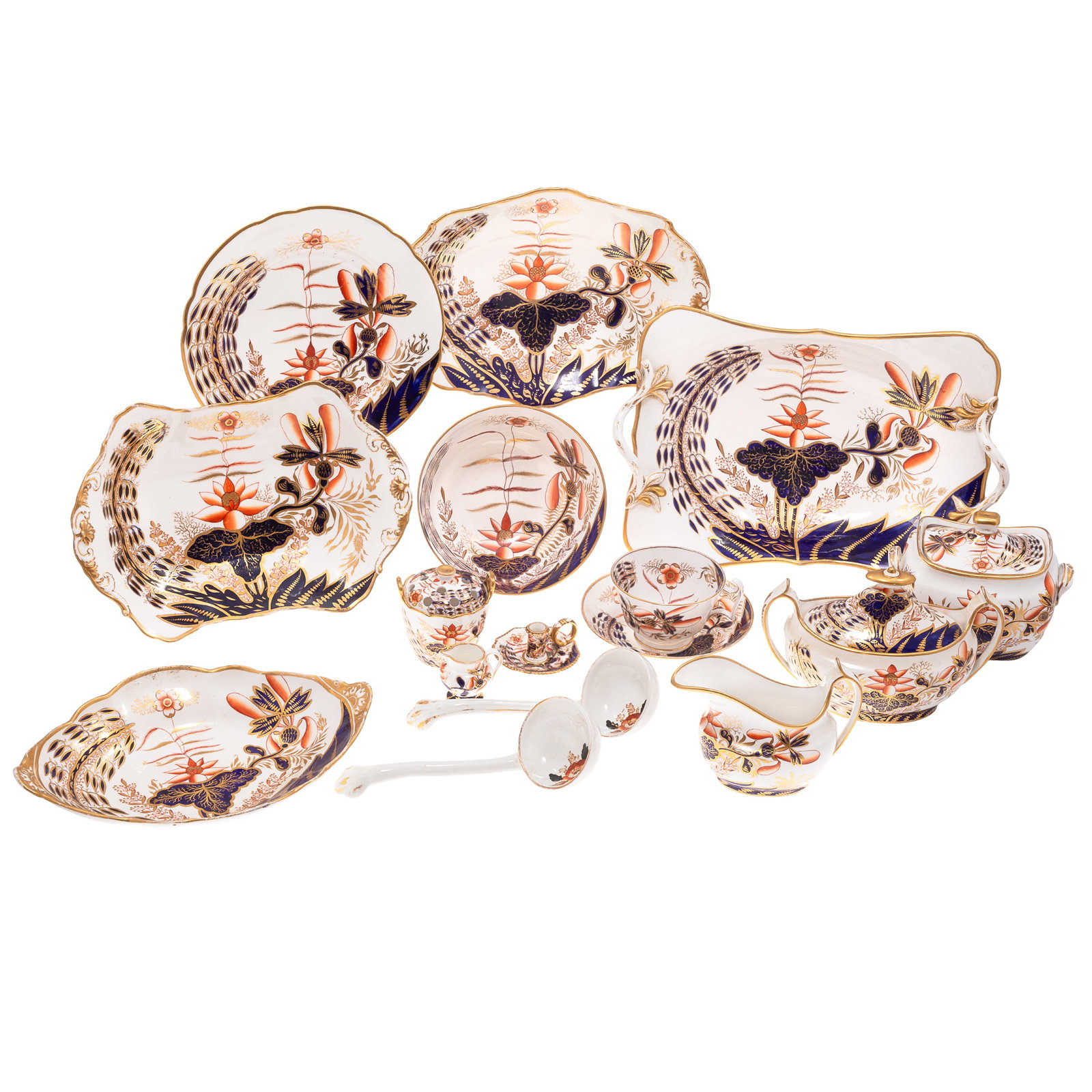 Spode Banana Tree Pattern Part Dinner Service. (1 of 20)