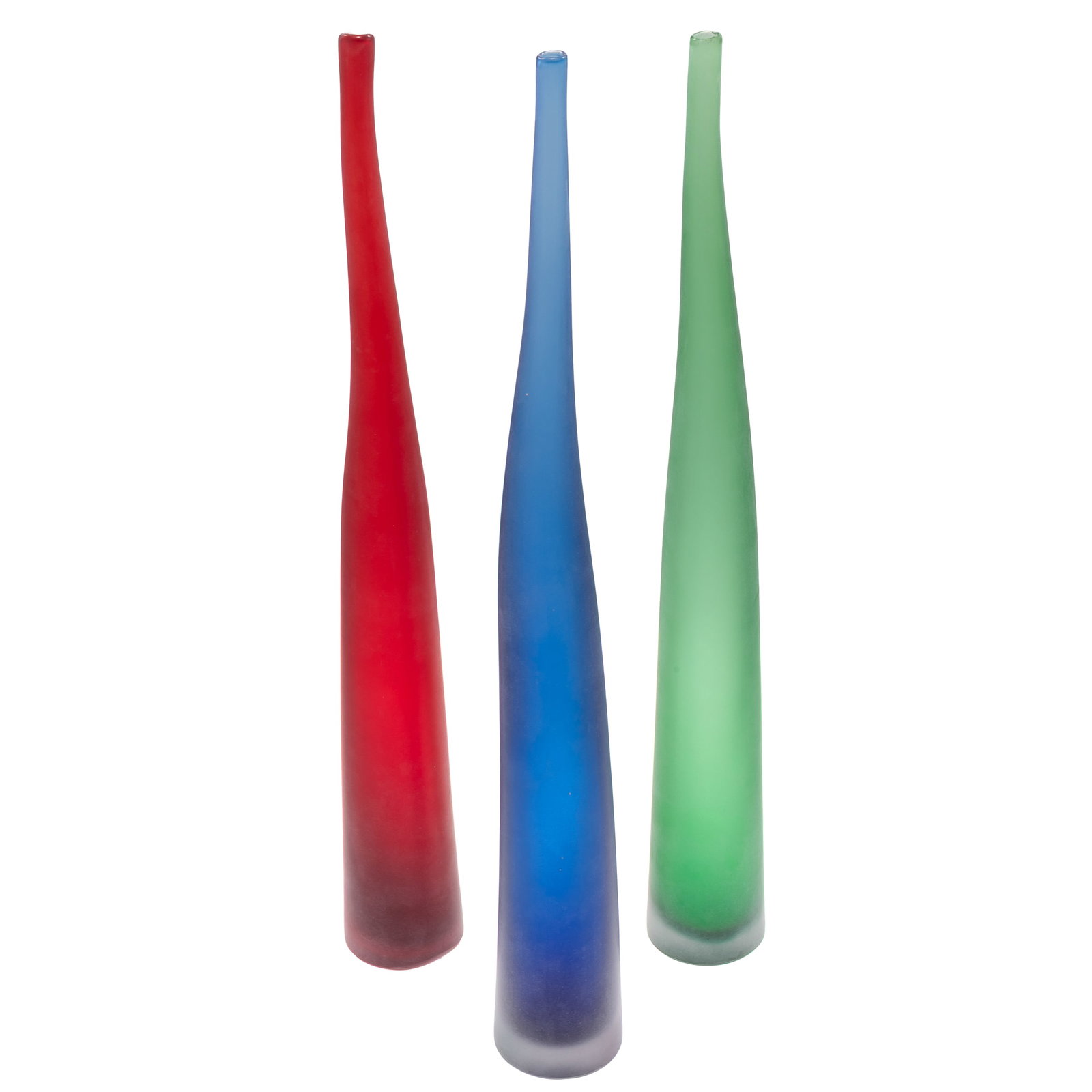 Three Laura de Santillana Bamboo Vases: Three Laura de Santillana Bamboo Vases Inscribed on base