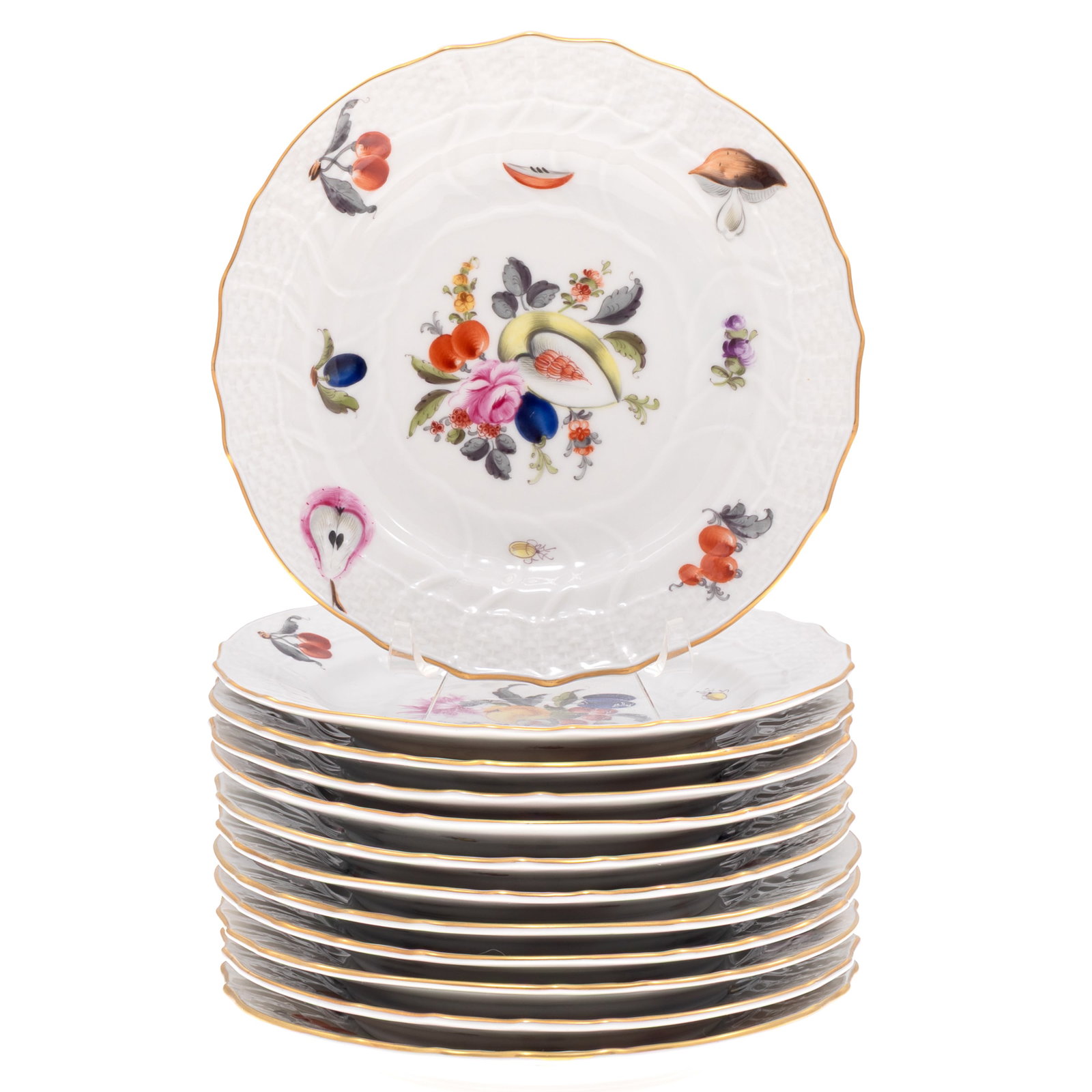 Herend Fruit and Flowers Pattern Dinning Set - 11