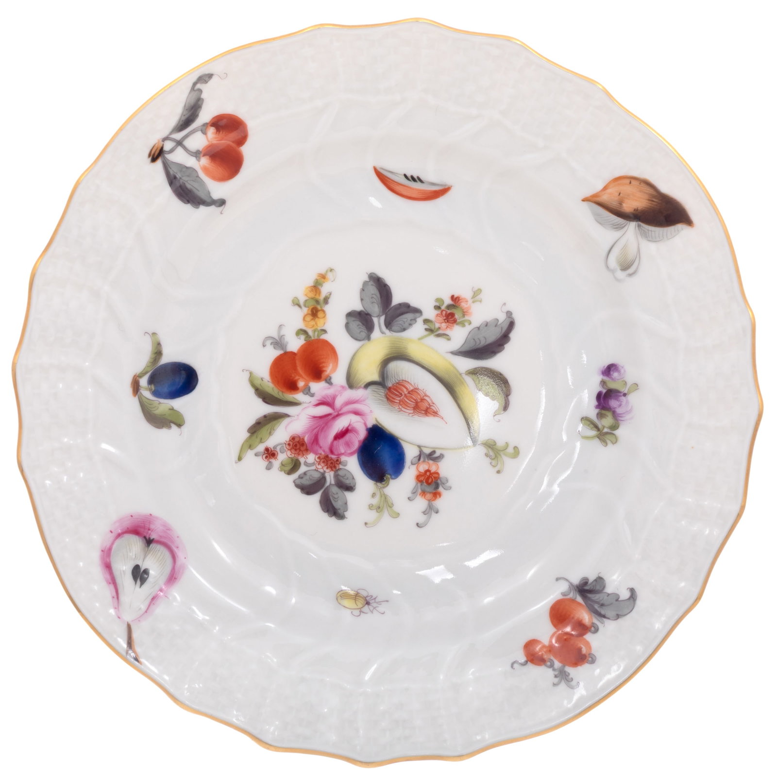Herend Fruit and Flowers Pattern Dinning Set - 12