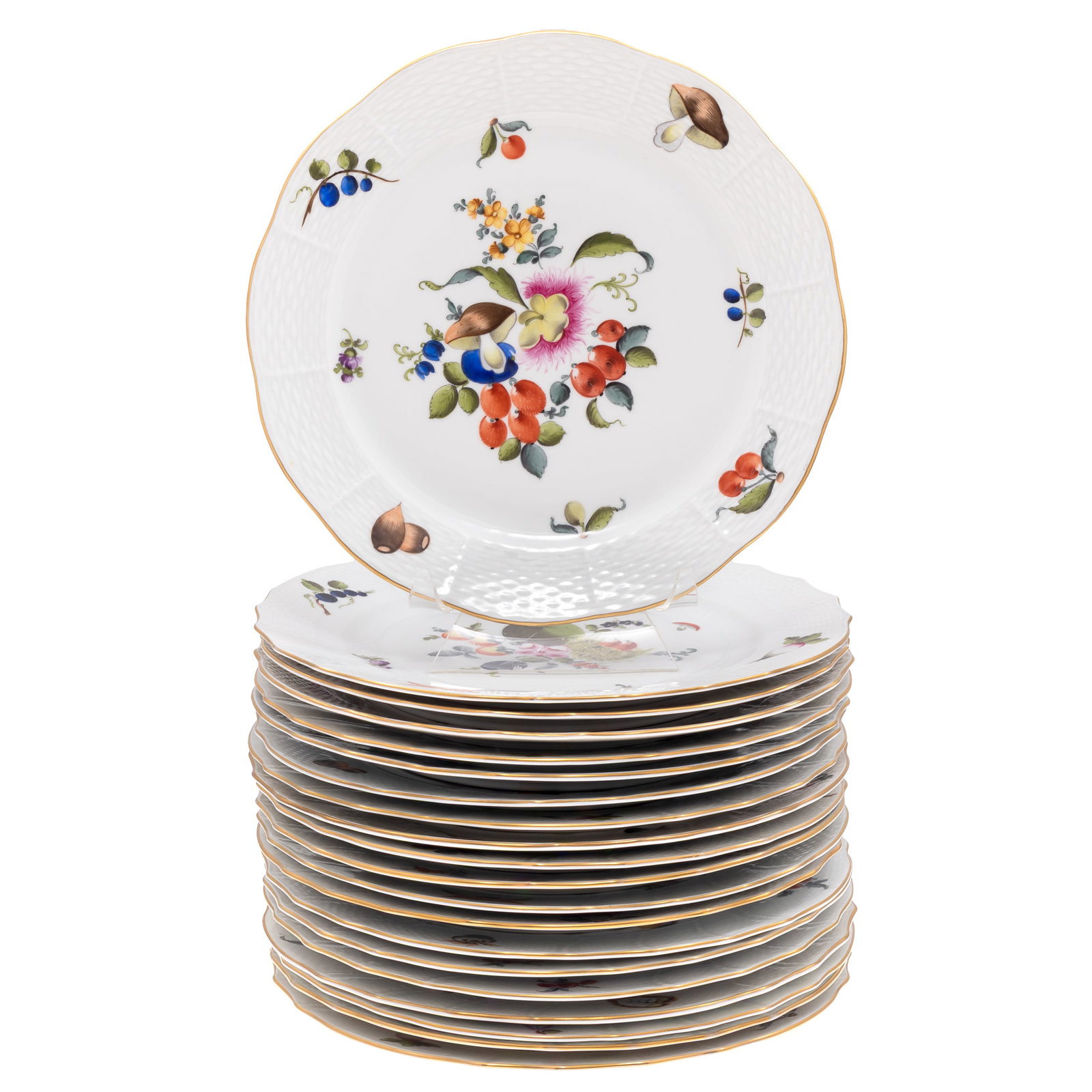 Herend Fruit and Flowers Pattern Dinning Set - 2