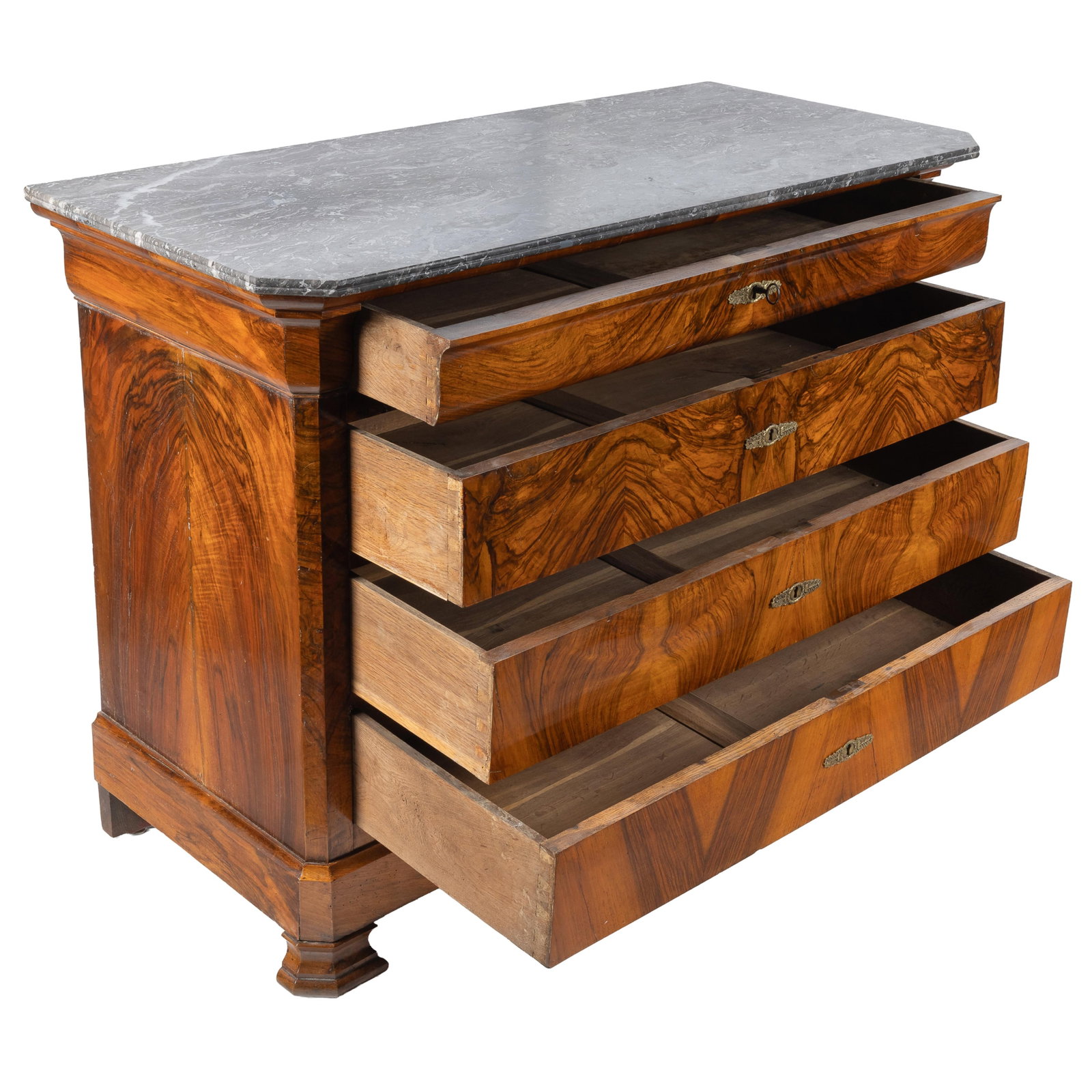 Louis Philippe Walnut Commode - 2