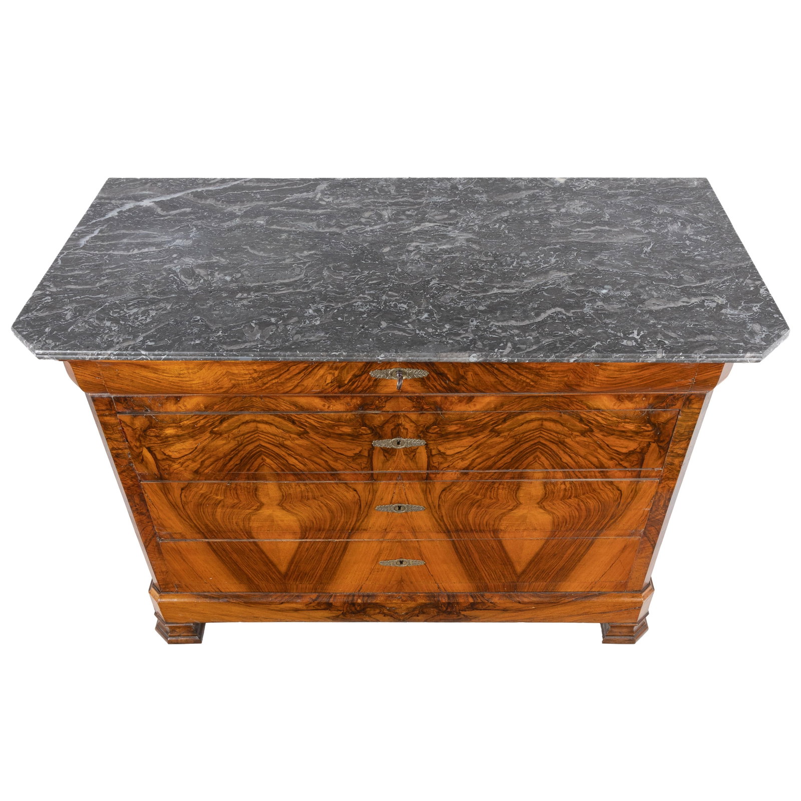 Louis Philippe Walnut Commode - 4
