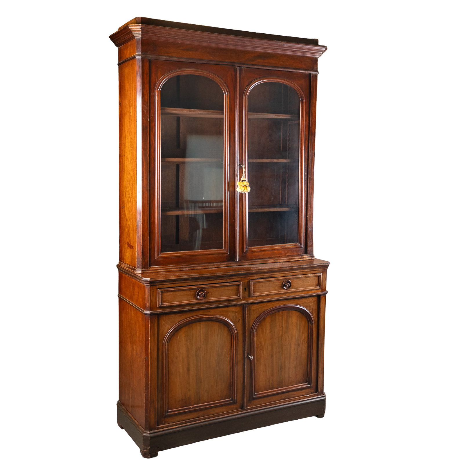 George III Mahogany Bookcase Cabinet (1 of 7)