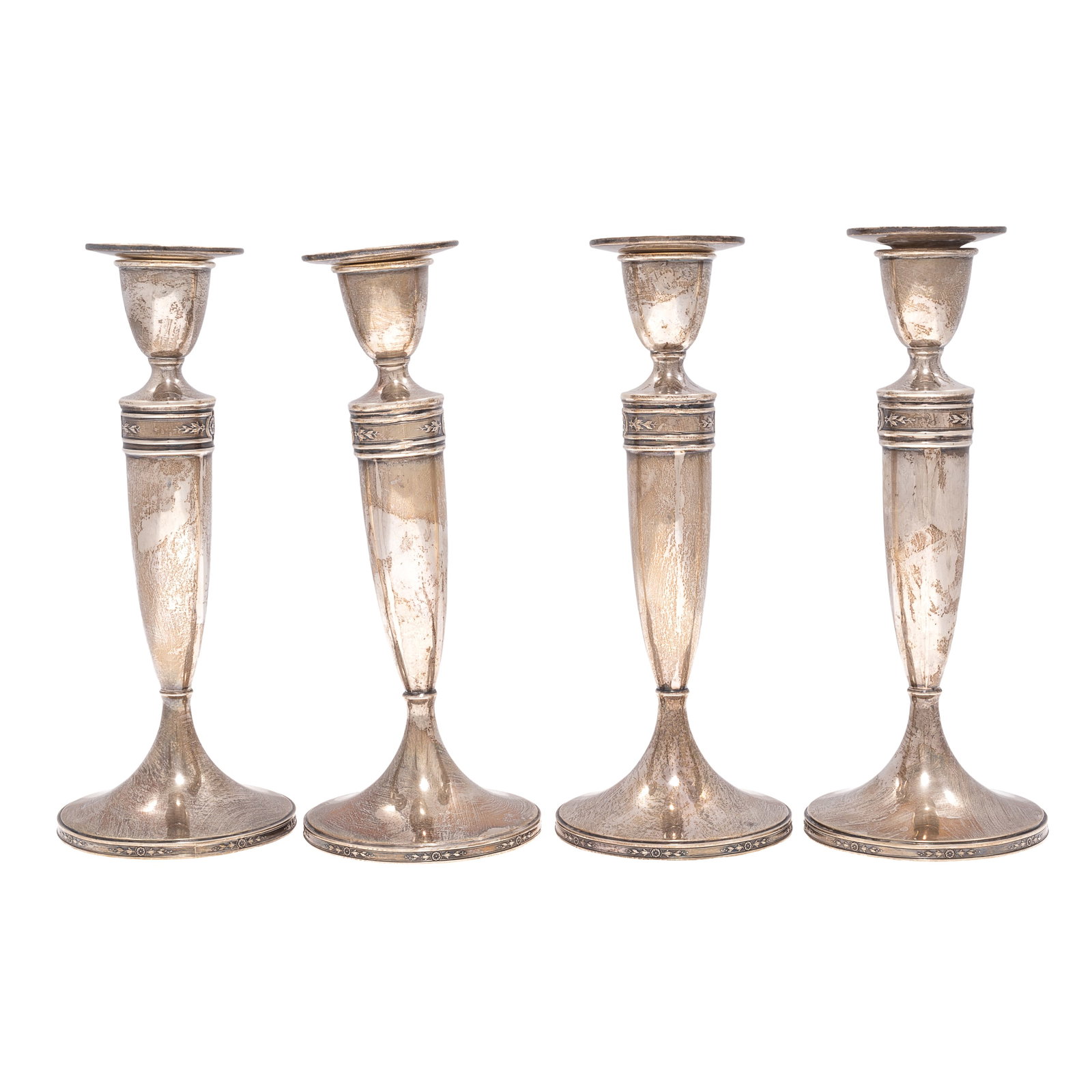 J.S. Co. Sterling Silver Candlesticks - 2
