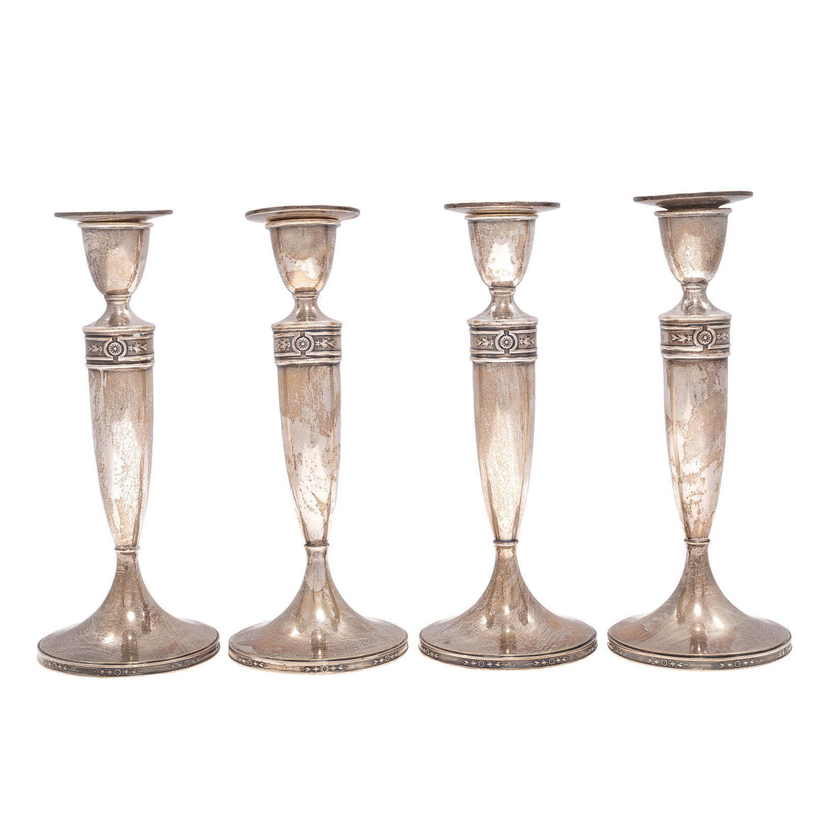 J.S. Co. Sterling Silver Candlesticks - 3