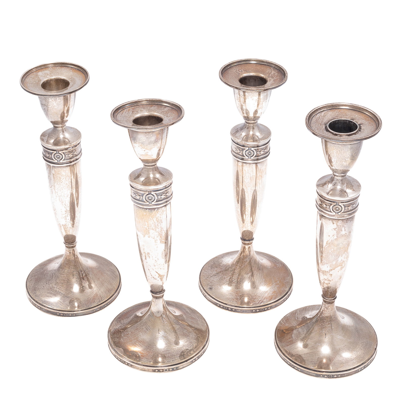 J.S. Co. Sterling Silver Candlesticks - 5