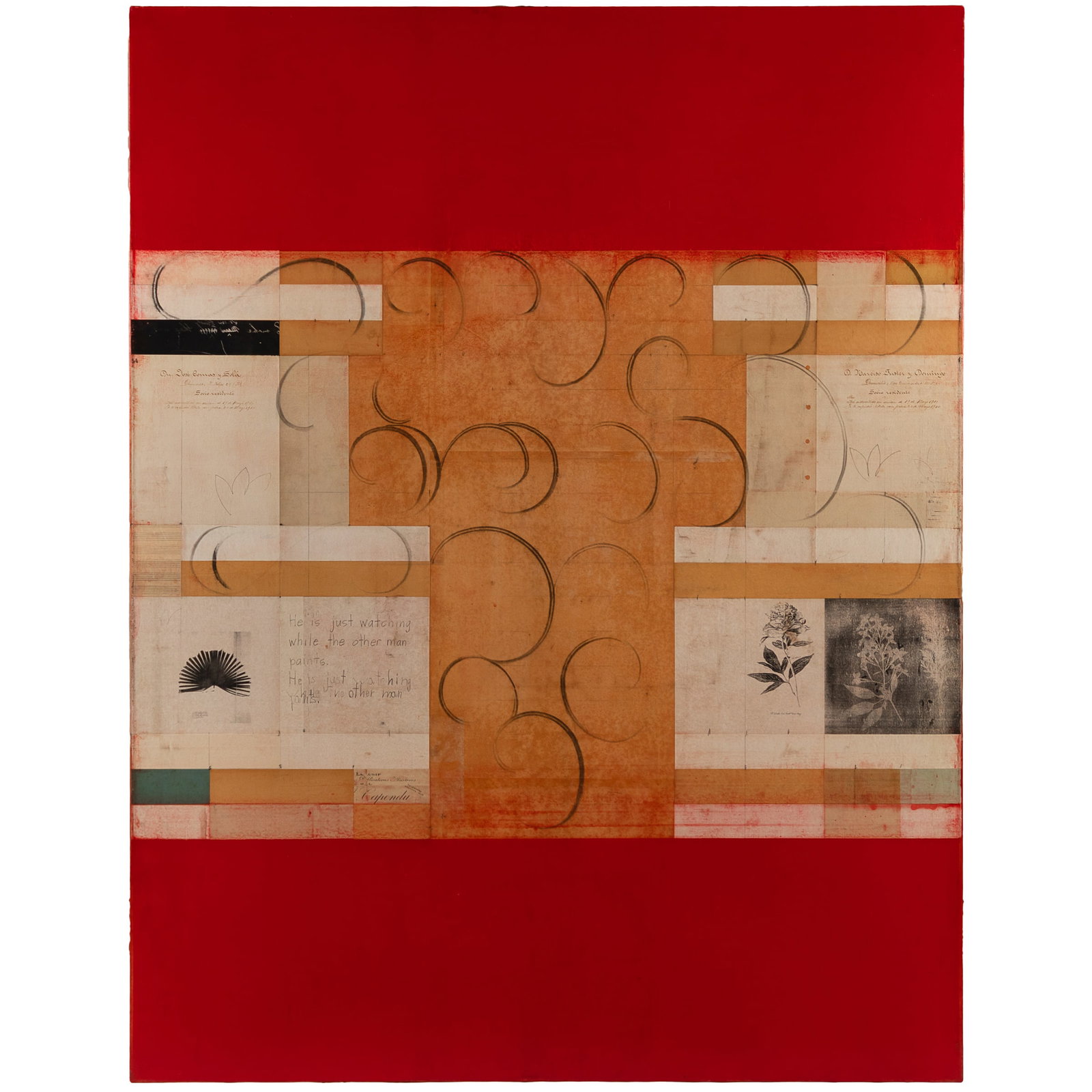 Robert Kelly (American, b. 1956).: Robert Kelly (American, b. 1956). Guardians of the Gate LXXI (B), 2001. Oil, mixed media on canvas, signed, titled and dated on canvas verso. 62 x 48in. (157.4 x 122cm). Condition: In good condition