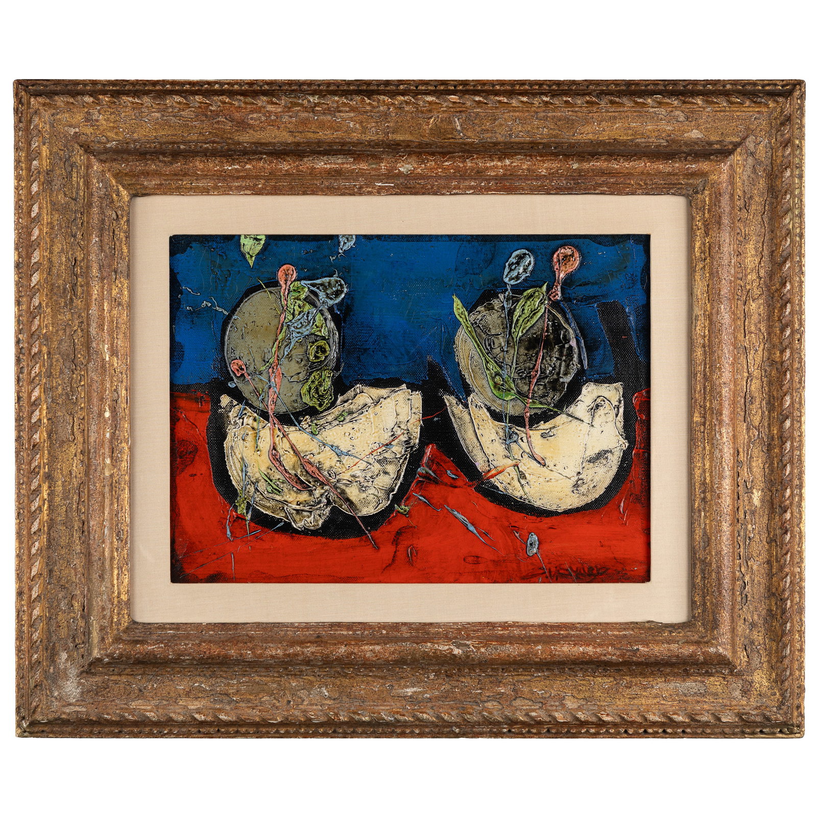 Claude Venard (French, 1913-1999).: Claude Venard (French, 1913-1999). Still Life Oil on canvas, signed 'Venard' (lower right), framed. 9 x 12in. (23 x 31cm) Framed: 17 x 21in. (44 x 54cm) Claude Venard was a post-Cubist painter known f