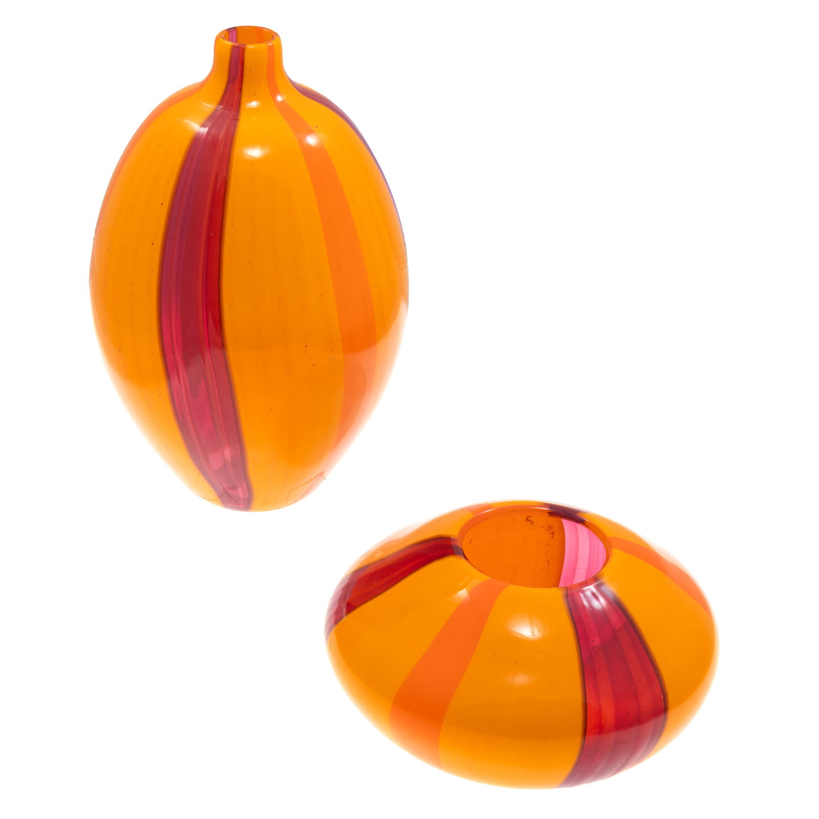 Pair of Massimiliano Schiavon Vases: Pair of Massimiliano Schiavon Vases