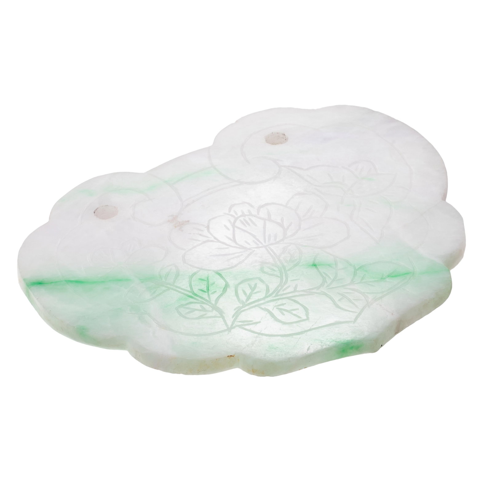 Chinese Carved Jade Plaque - 2