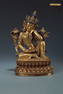 CHINESE GILT BRONZE BUDDHA