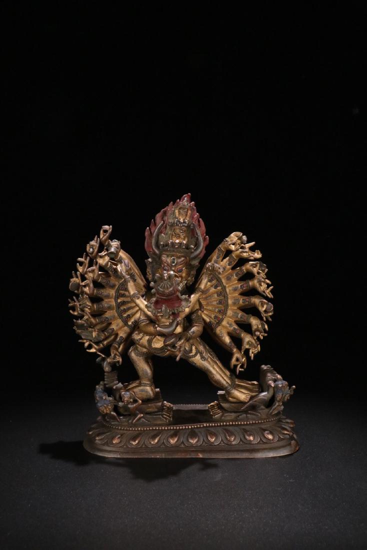 A GILT BRONZE BUDDHA (1 of 7)