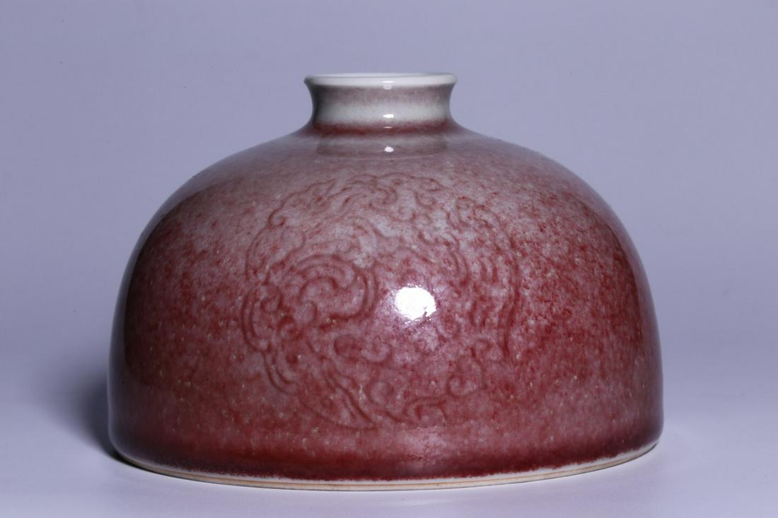 KANGXI MARK, CHINESE RED GLAZED VASE (1 of 6)