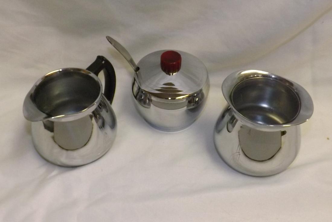 CHROME & BAKELITE CONDIMENT HOLDERS (1 of 7)