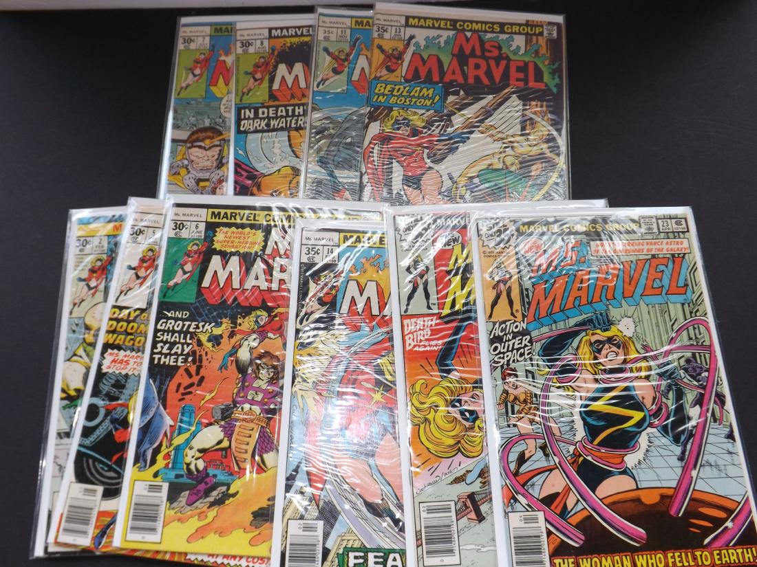 10 BRONZE AGE MS. MARVEL COMIC BOOKS (1 of 9)
