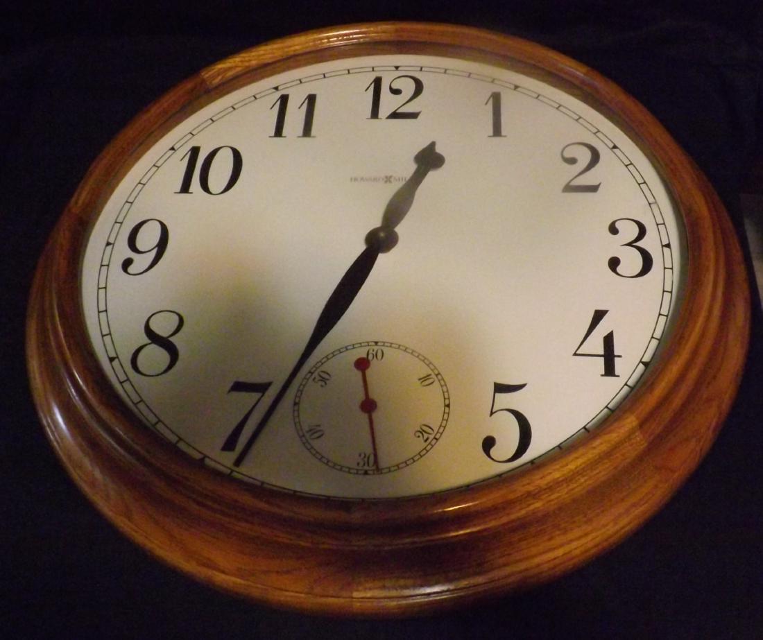 LARGE HOWARD MILLER WALL CLOCK