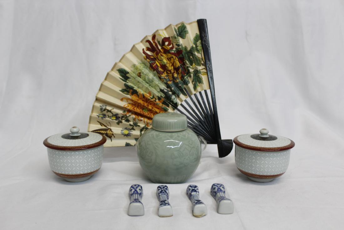 GINGER JAR - DIPPING SAUCE CUPS - CHOP STICK RESTS (1 of 15)