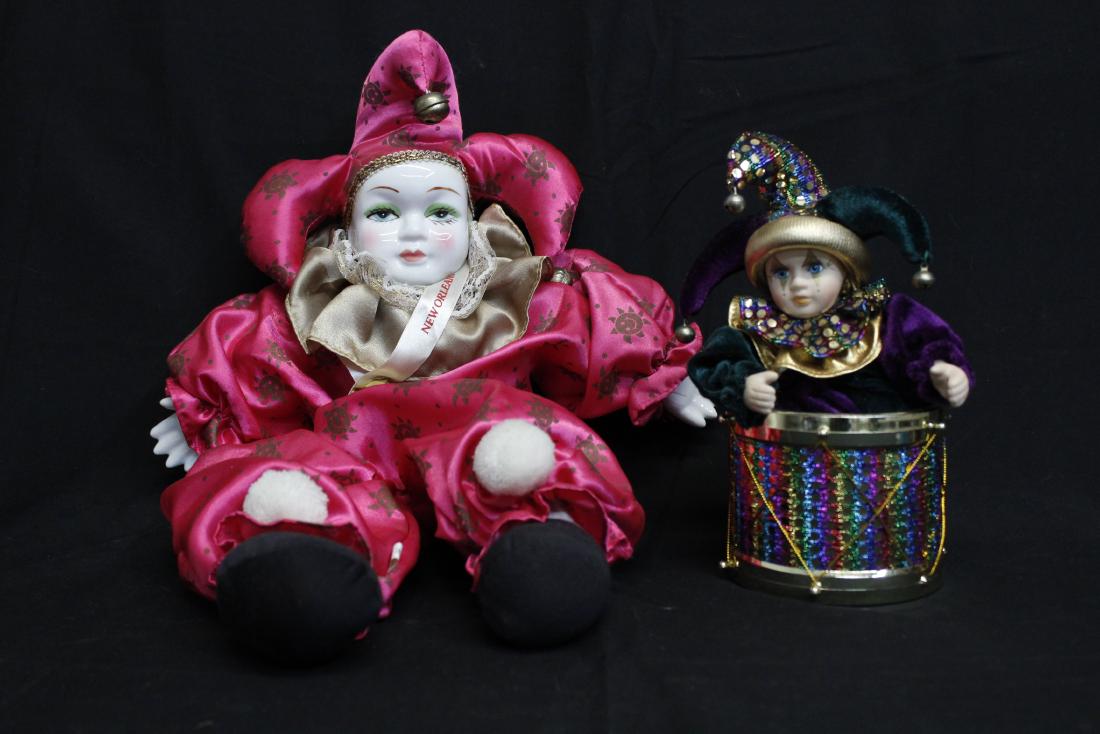 2 HARLEQUINN DOLLS (1 of 9)