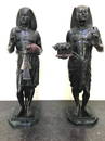 Bronzes of Egyptian Priest and Scribe Emile Picault