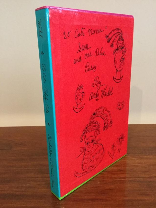 Andy Warhol Holy Cats 2 Vols. 25 Cats & Warhol 1987: 2 Volume book set in slipcase. Title: Holy Cats By Andy Warhols Mother Publisher: Panache Press at Random House Publication Date: 1987 Binding: Hardcover Book Condition: Very Good Book Type: book WARH