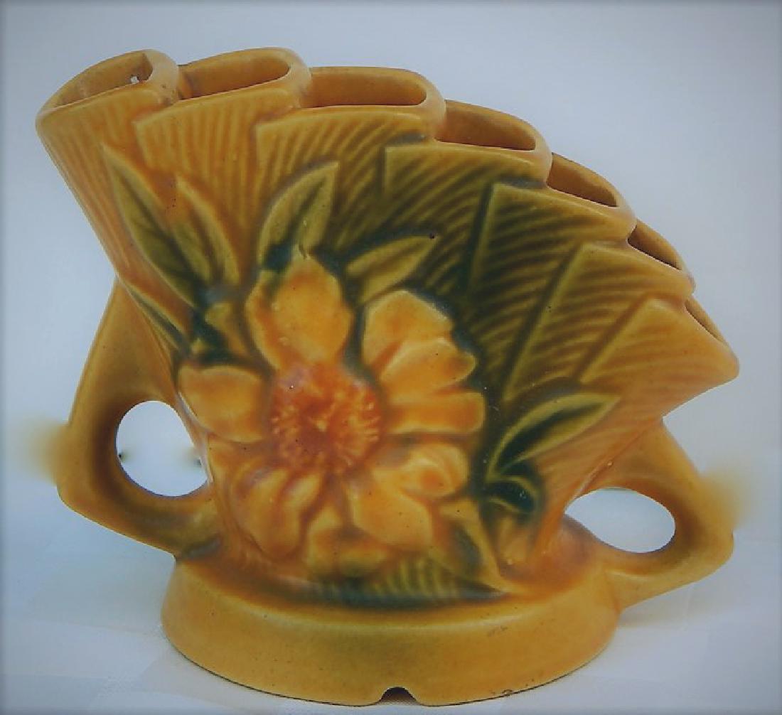 Vintage Roseville Art Pottery Flower Frog, Signed (1 of 3)