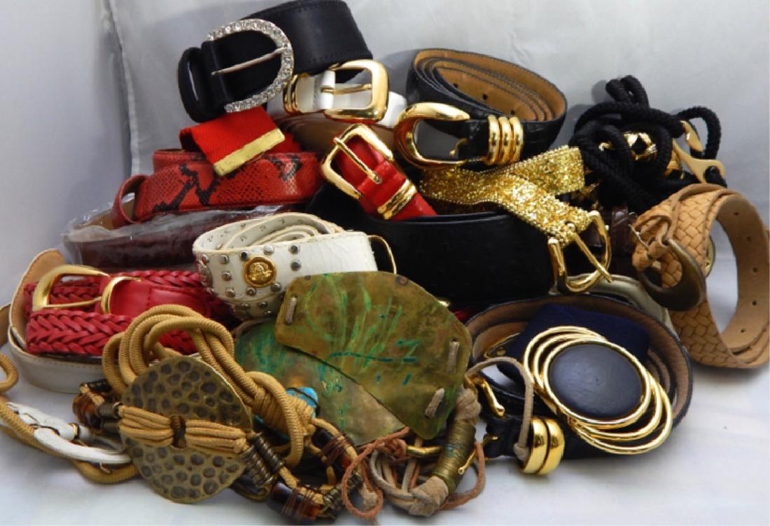 Large Group of Women's Designer & Decorative Belts (1 of 1)