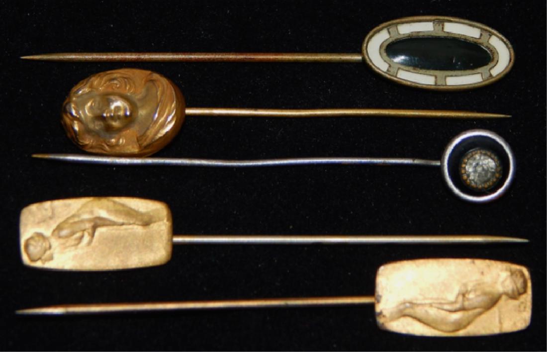 Vintage Art Nouveau Hat Stick Pins (1 of 2)