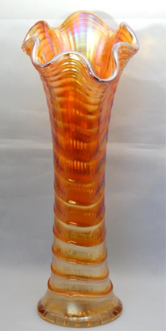 Vintage Marigold Imperial Carnival Glass Vase (1 of 5)