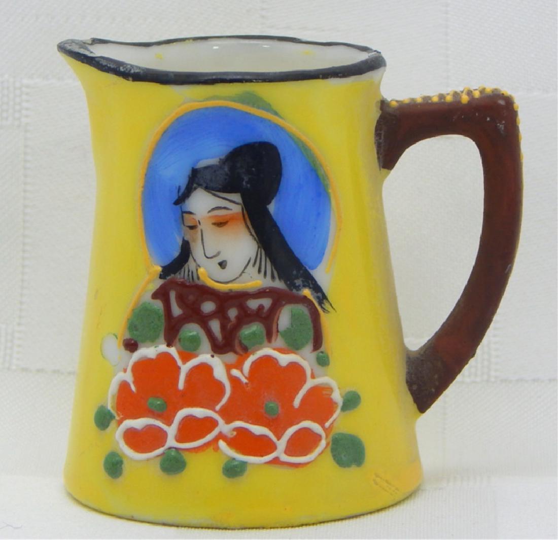 Vintage Miniature Enamel on Porcelain Cream (1 of 4)