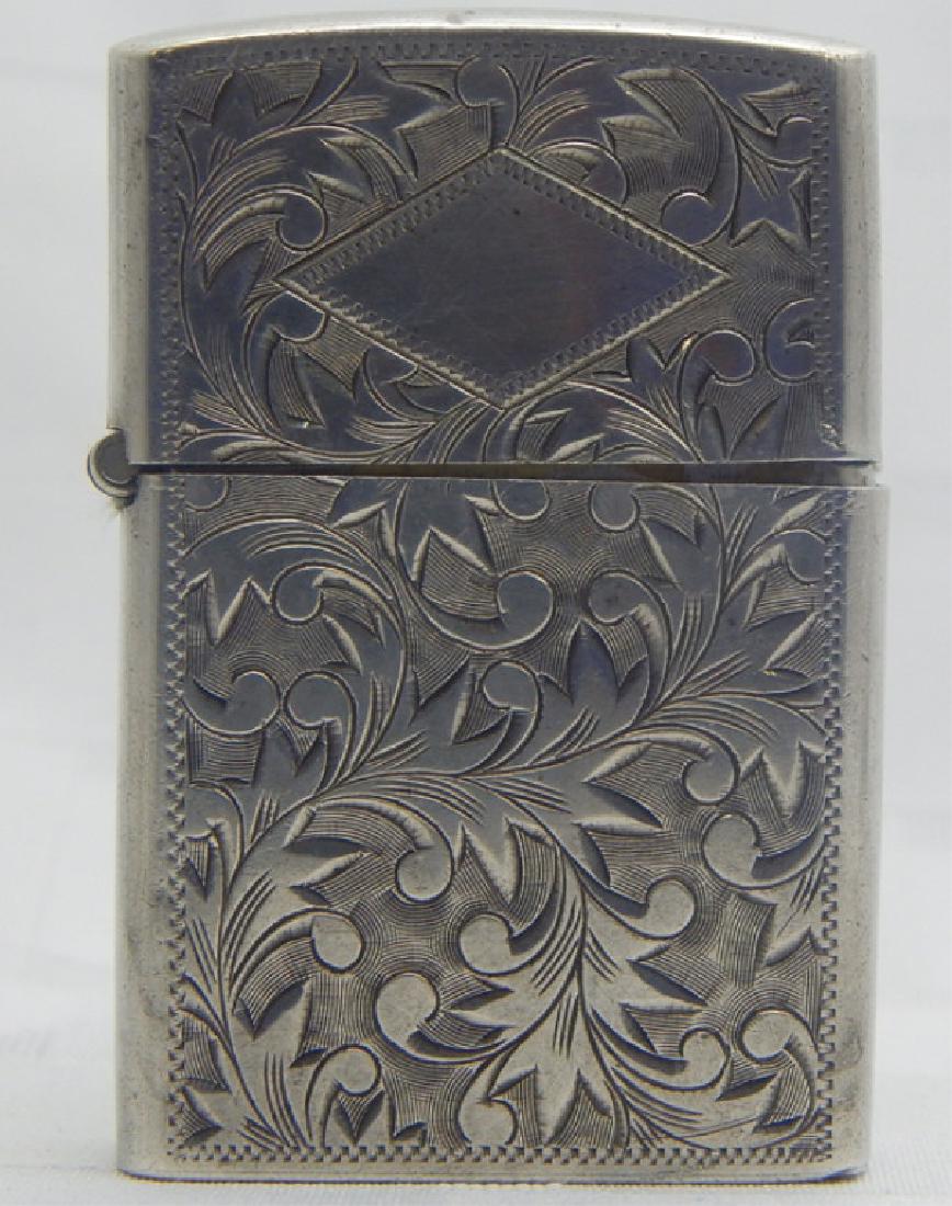 Vintage Hand Chased 950 Silver Lighter (1 of 3)