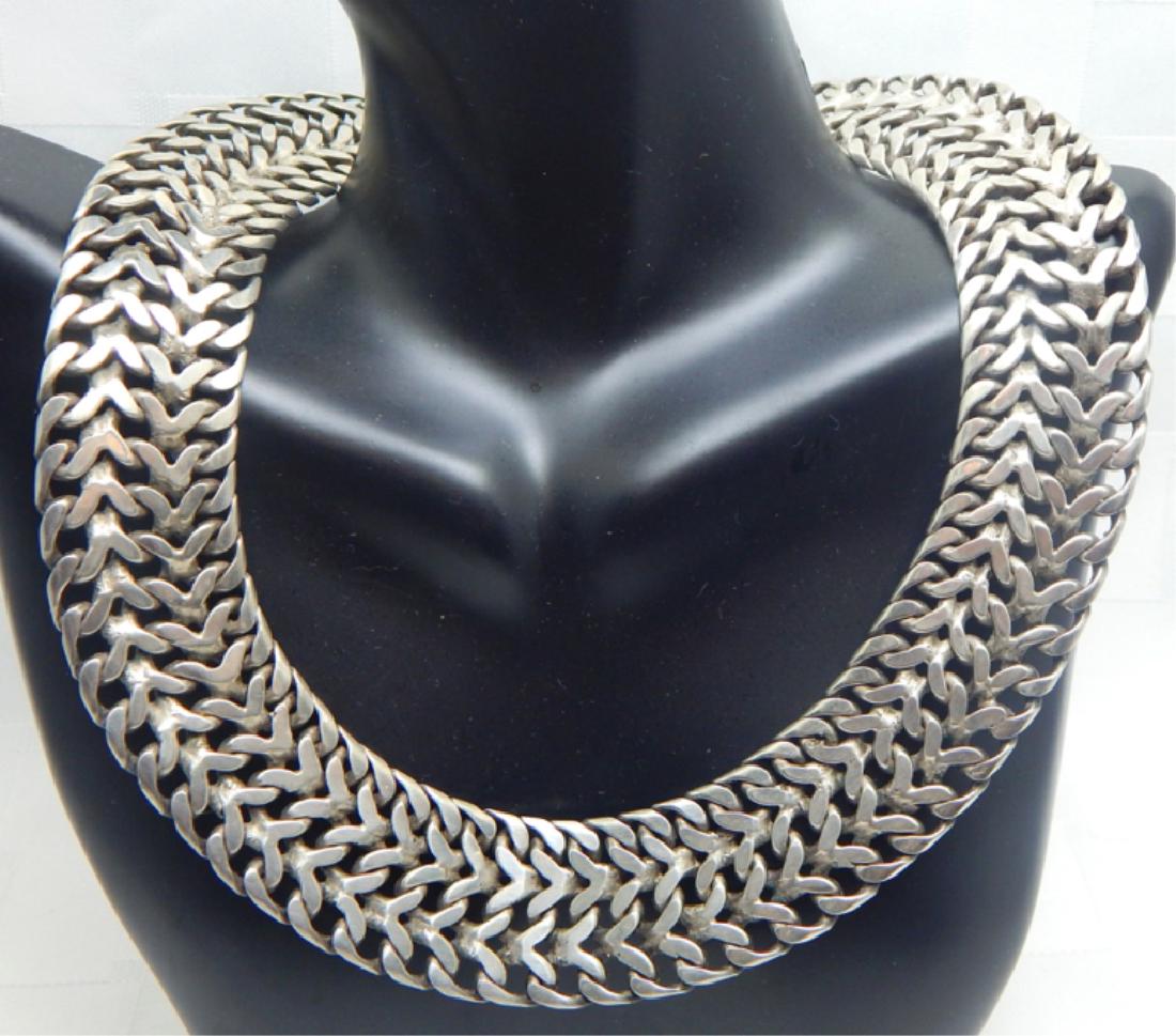 Fantastic Heavy Sterling Silver Necklace (1 of 6)