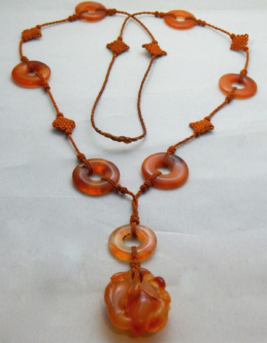 Antique Hand Carved Jade Necklace (1 of 4)