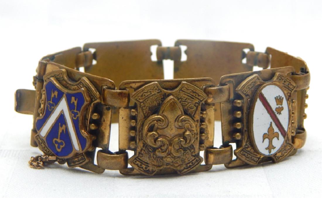 Antique Gothic Medieval Bronze Bracelet (1 of 4)