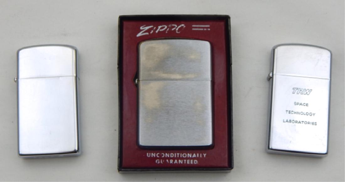 3 Vintage Zippo Lighters: Used but in "like new" condition. Estimate $60 - $90 Starting Bid $30