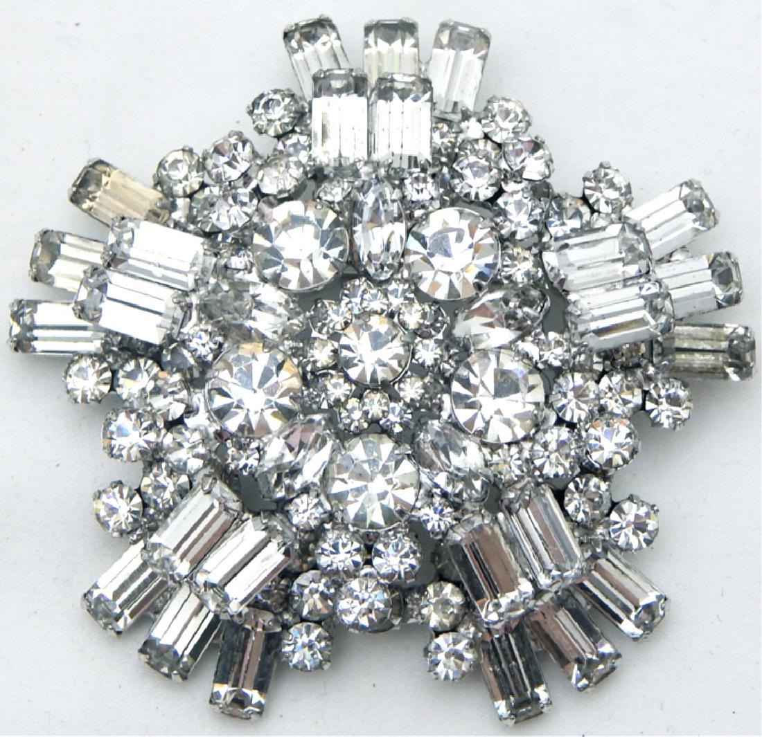 Large Vintage Rhinestone Brooch (1 of 2)